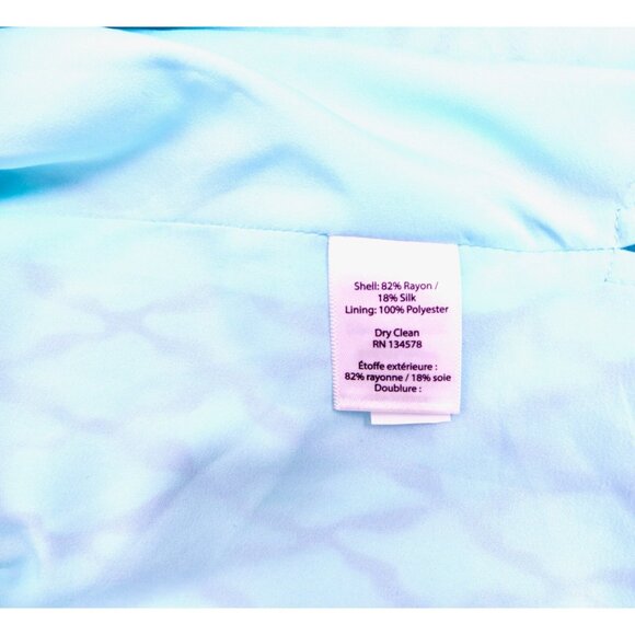 NEW! Vineyard Vines Lattice Print Tie Front Maxi Sundress Dress Silk Blue SZ 4 - Picture 10 of 10